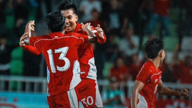 Skuad Garuda Muda di Piala Kemerdekaan. [Instagram]